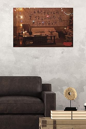 Miniatura 2 de Trends International Netflix Stranger Things - Póster de pared del alfabeto, 22.375 x 34 pulgadas, paquete de póster y montaje