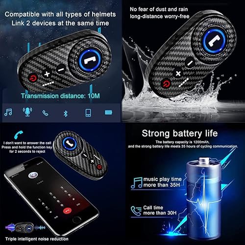 Miniatura 5 de Casco Bluetooth de tipo abatible, certificado por DOT, casco integral para motocicleta, para adultos, hombres y mujeres, casco integrado con cola,