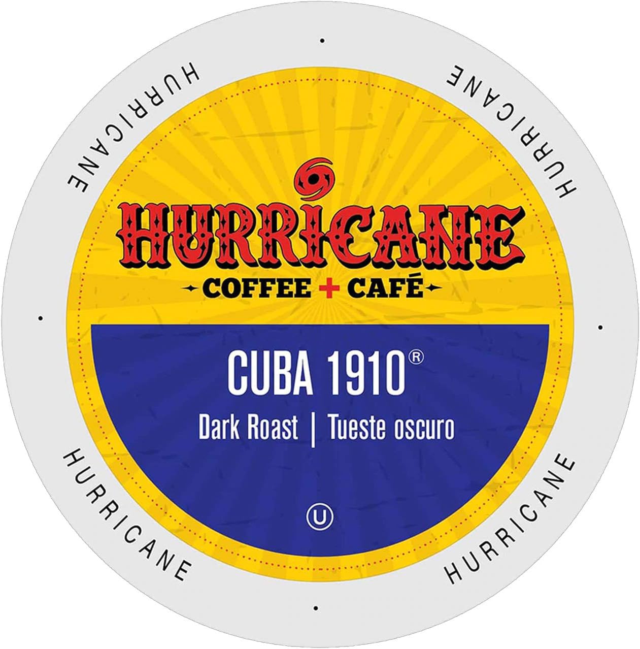 Hurricane Coffee Cuba 1910 Coffee, Single Serve Cups for Keurig K Cup Brewers, 24Count