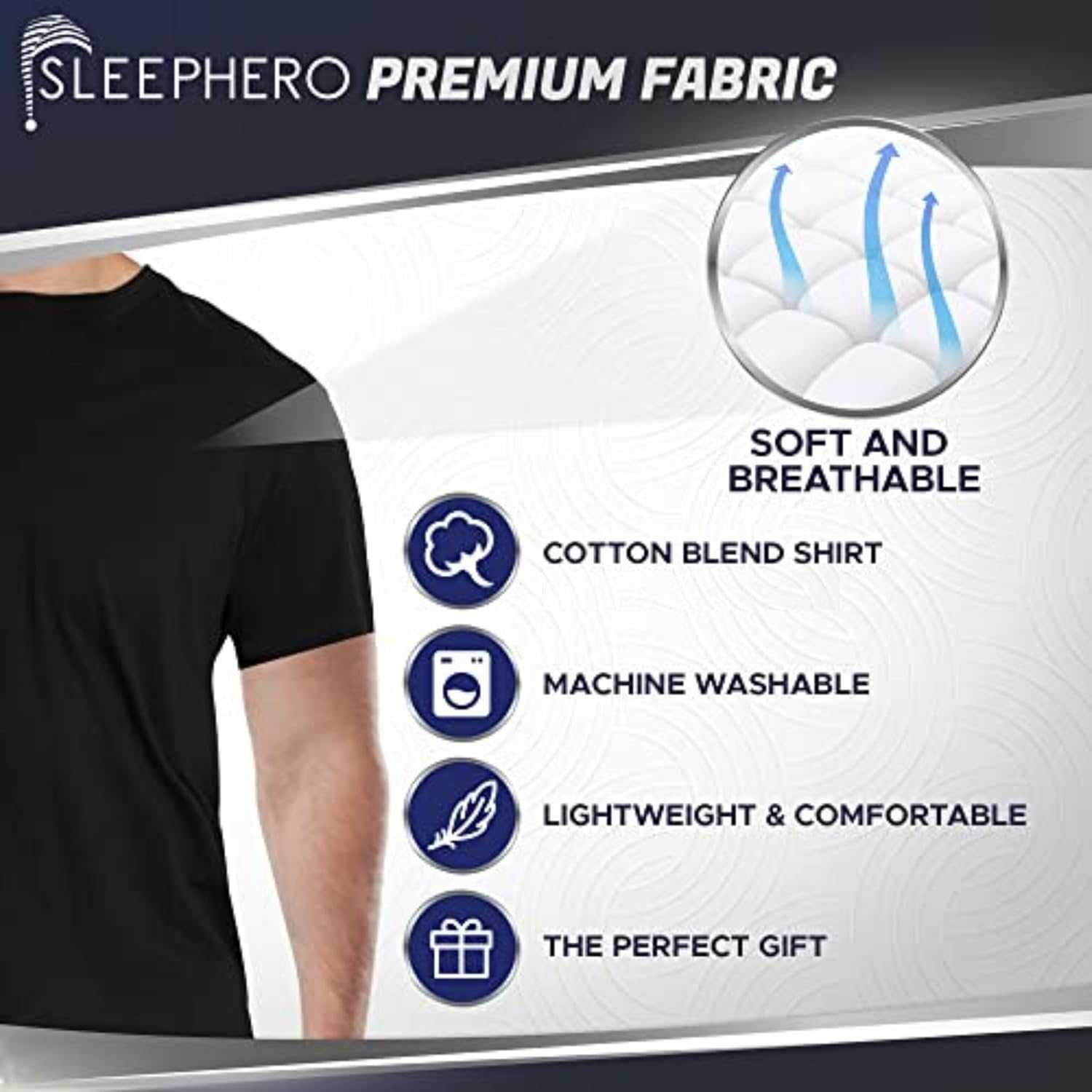 SLEEPHERO Men’s Pajama Set 2 Piece PJ with Crew Neck Tee and Pants - Image 6