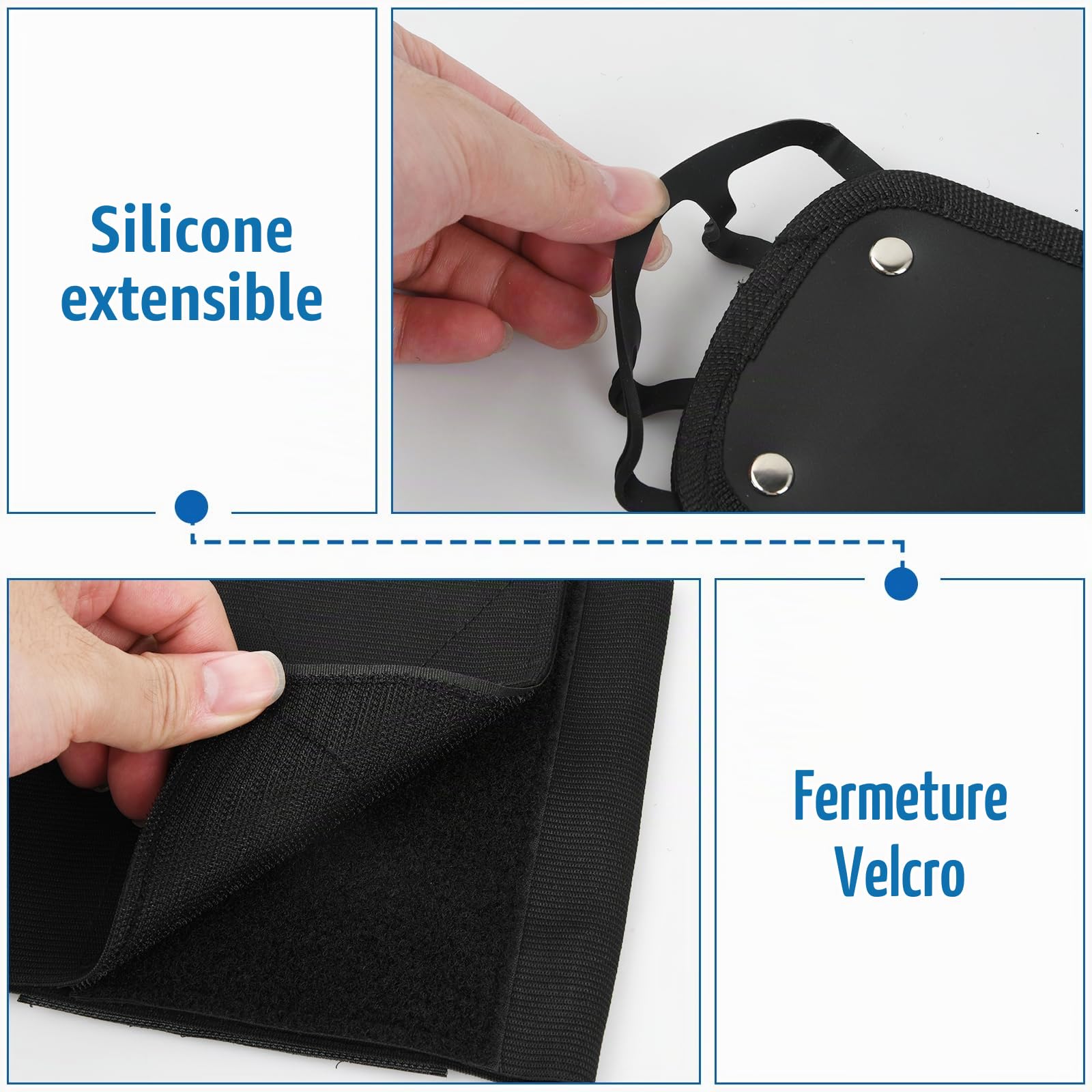 Dokeno Support de Tablette de Voiture, Support de Tablette Universel pour Appuie-Tête Réglable à 360°, Compatible avec iPad, Switch, Fire HD et Autres Tablettes de 7 à 11 Pouces