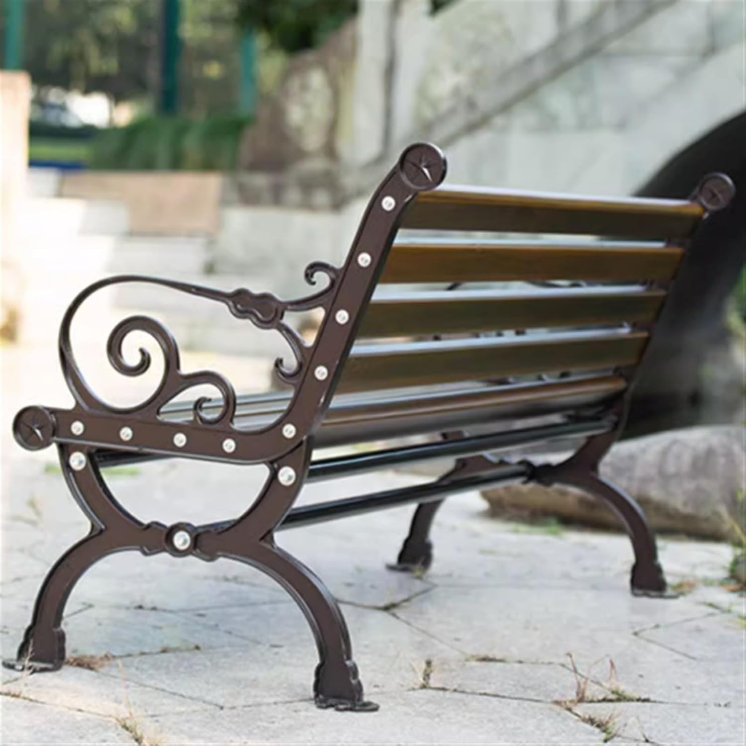 Outdoor Garden Bench Garden Bench, Suitable for Courtyard, Park, Path, Lawn, Deck Park Bench(150x57x77CM)