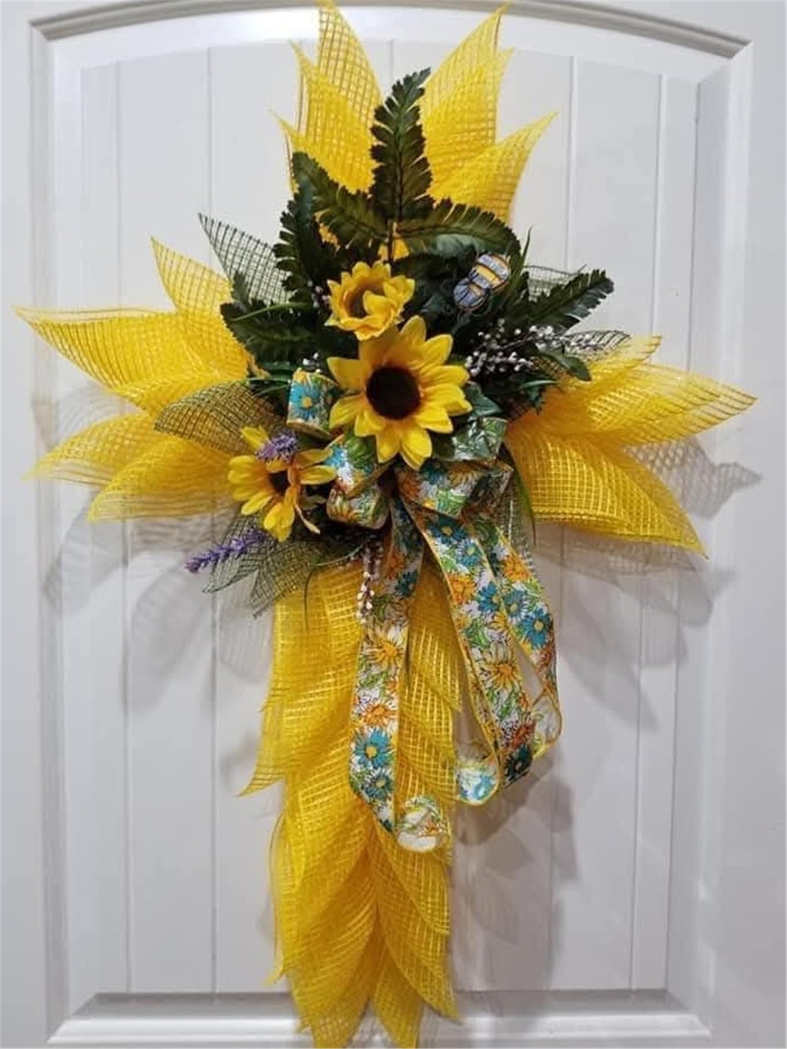 SOHAIL Forma ramy z drutu metalowego w kształcie krzyża, na Wielkanoc, Boże Narodzenie, święta, religijny kościół (2 szt. 40 cm zielony)