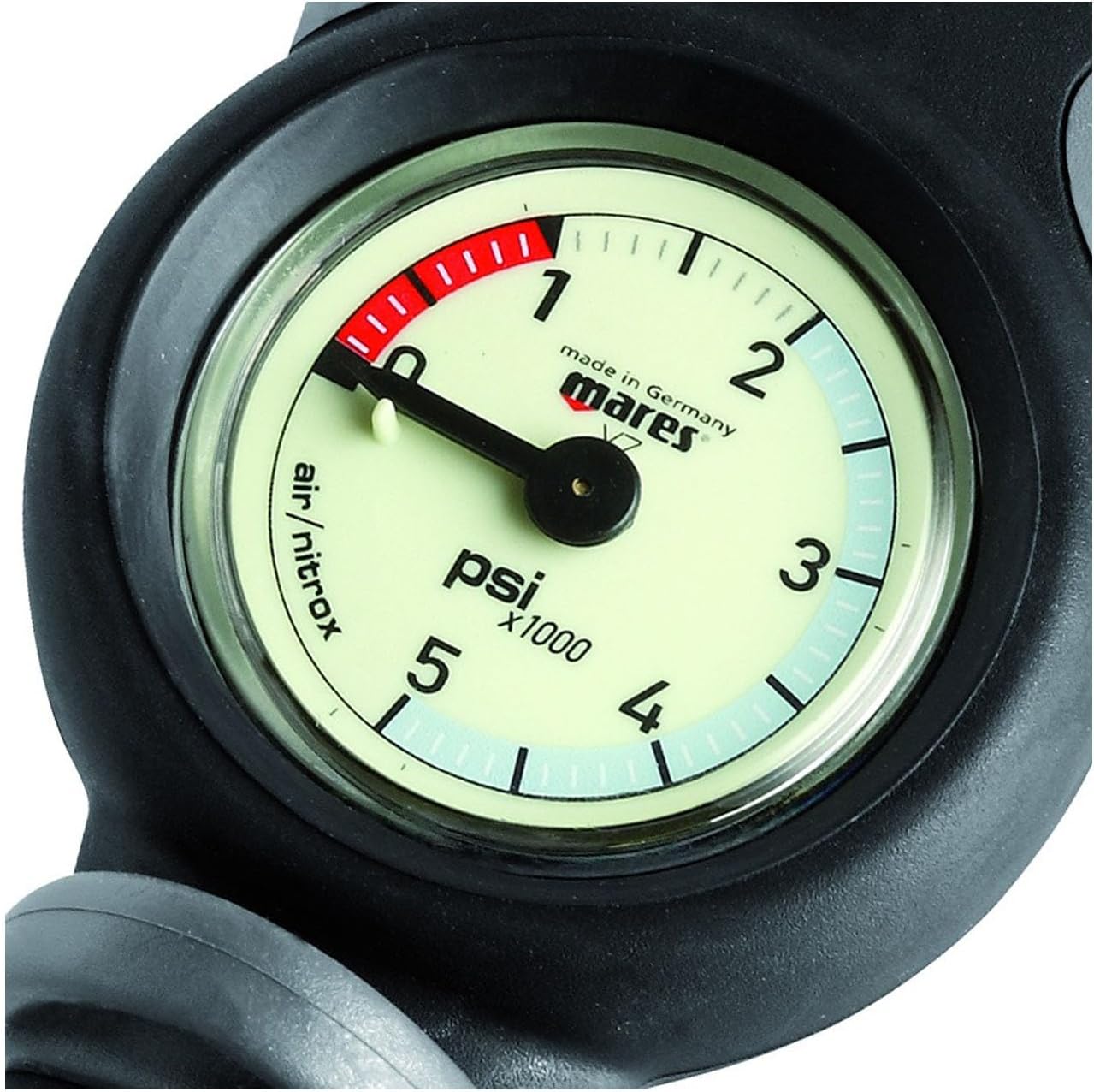 MARES Mission 2 Scuba Dive Analog Gauge for Diving | Includes Presssure and Depth Gauges | Diving Instrument for Water Sports, Snorkeling, Underwater, Black, US (PSI/FEET)