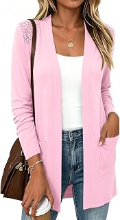 Rapbin Womens Lightweight Cardigan Long Sleeve Open Front Sweater Cardigans | Casual Fall Cardigan Sweaters for Women,Cardigan with Pockets,Dressy Cardigans for Women,Business,Womens Fall Fashion 2026