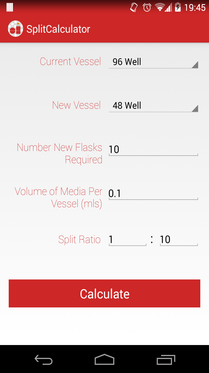 Cell Culture Split CalculatorAmazon.deAppstore for Android