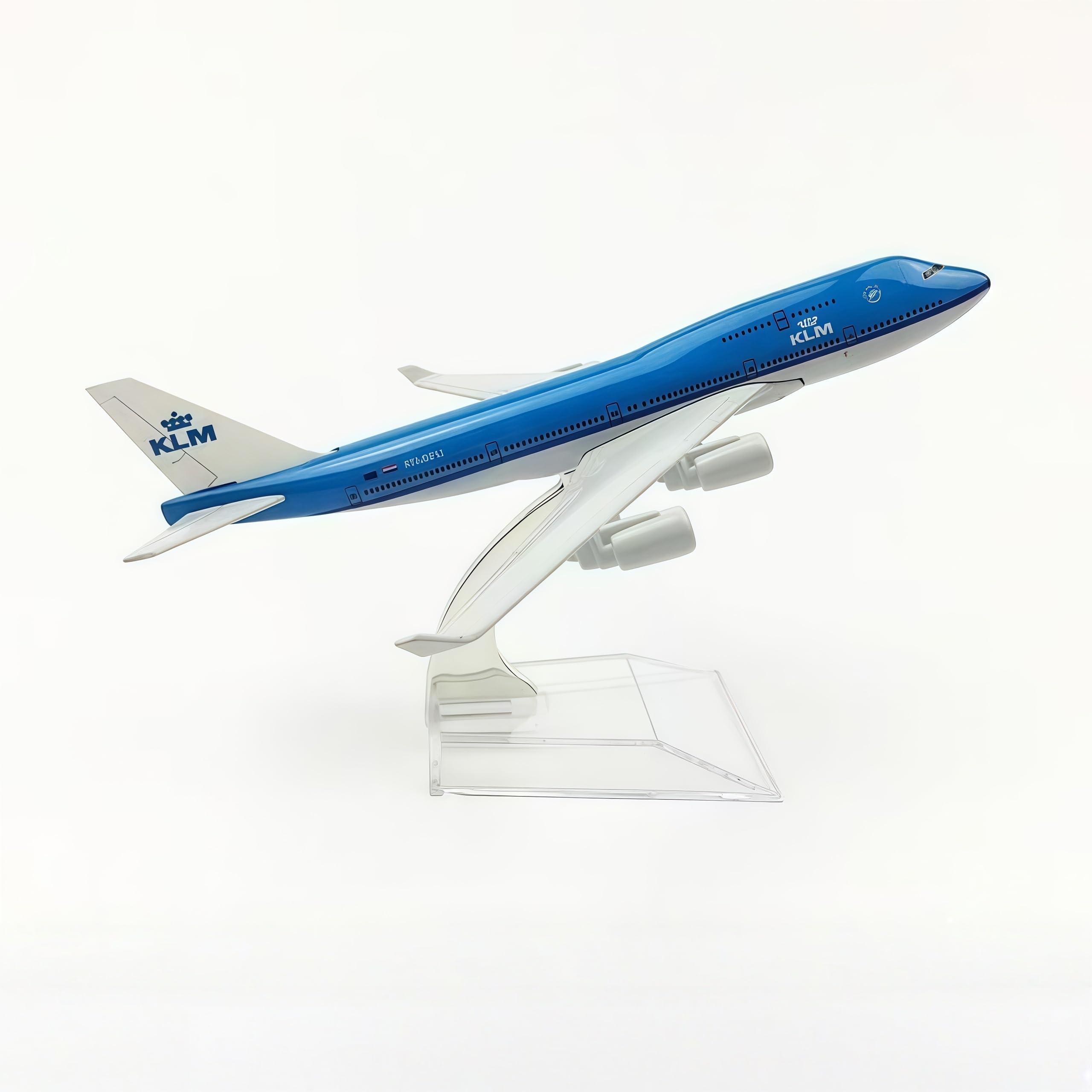 Lgsrsnxhtx B747 Model Plane B747 Klm 16Cm Diecast Metal Airplane Model Aircraft Model With Stand For Aviation Enthusiast Gift,Model Aircraft Collection