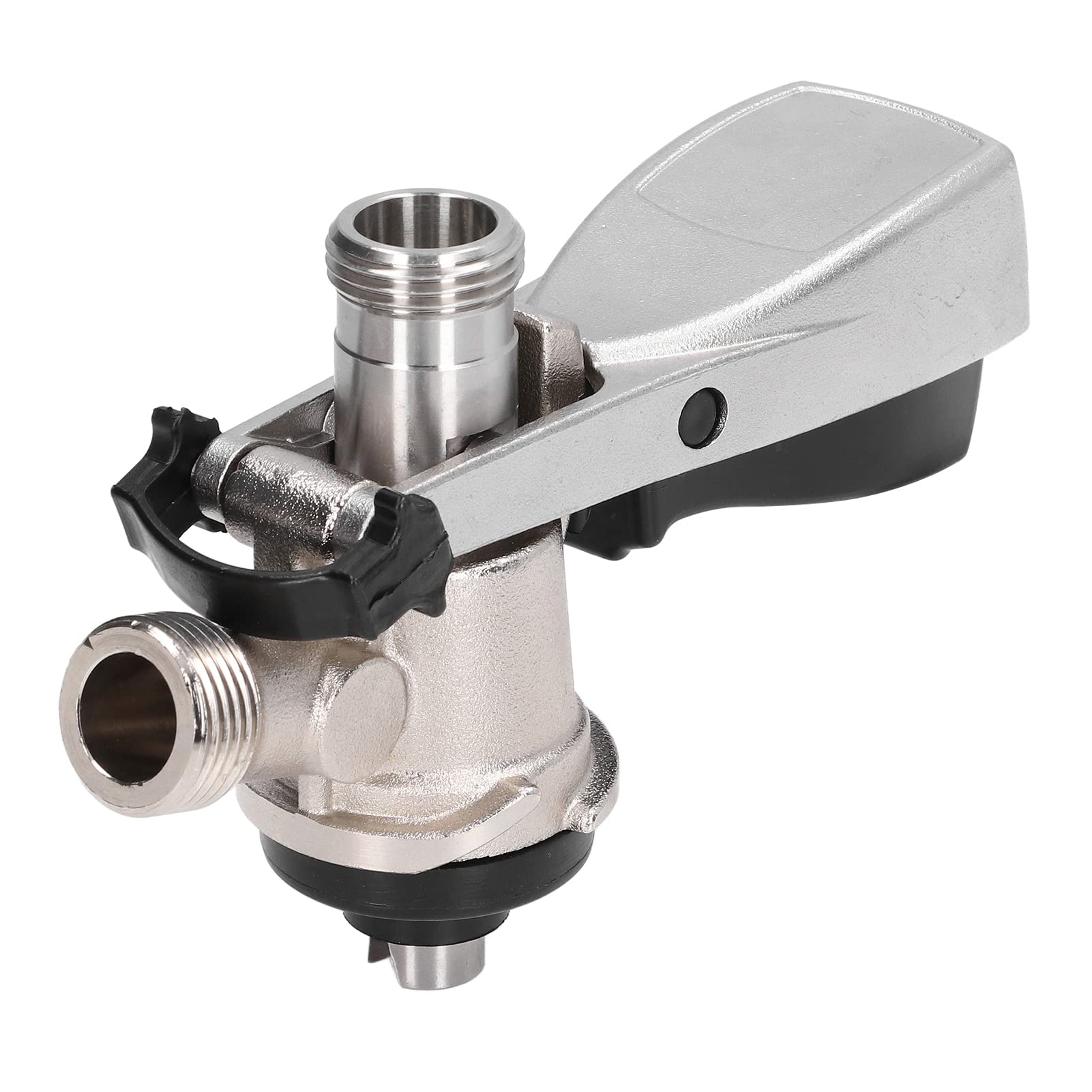 Fafeicy Accoppiatore per Fusti di Birra Tipo S, Acciaio Inossidabile 304 e Ottone, Filettatura G5/8, con Connettori e Guarnizioni