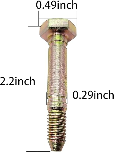 Miniatura 4 de HKAOSDUUH - Paquete de 4 pernos y tuercas de corte 51001500 para quitanieves Ariens 51001 51001500