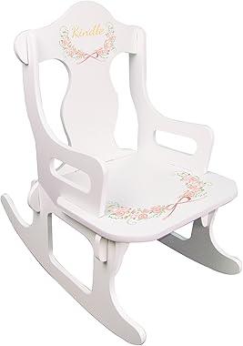 My Bambino Personalized Child's Blush Floral Rocking Chair