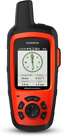 Garmin 010-01735-10 inReach Explorer+, Handheld Satellite Communicator with Topo Maps and GPS Navigation