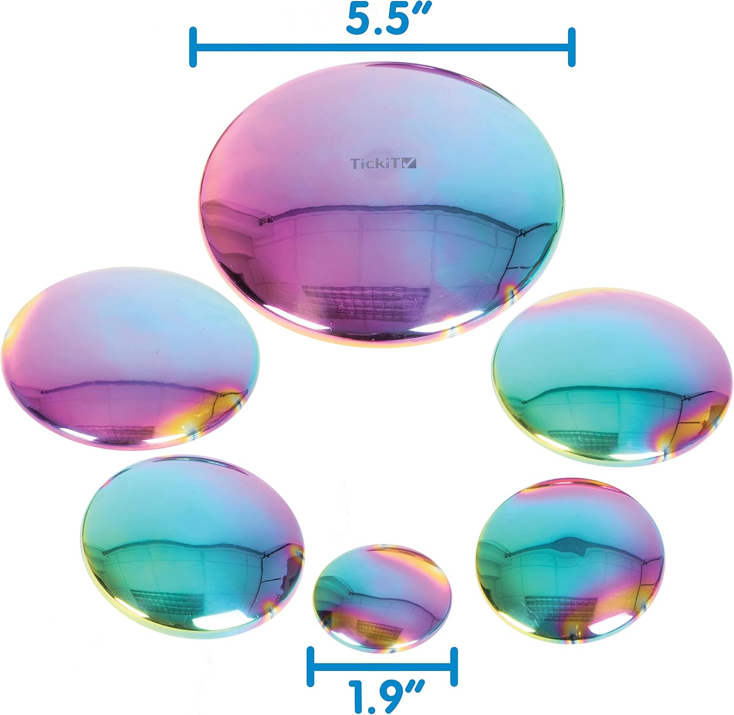 tickit Sensory Reflective Buttons, Color Burst, Set of 7 image 3