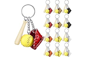 Softball Keychains for Girls, Perfect for Softball Party Favors