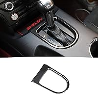 Vista 1 de RT-TCZ Cubierta del marco del panel de cambio de marchas, accesorios adhesivos compatibles con Ford Mustang 2015 2016 2017 2018 2019 2020 2021 2022