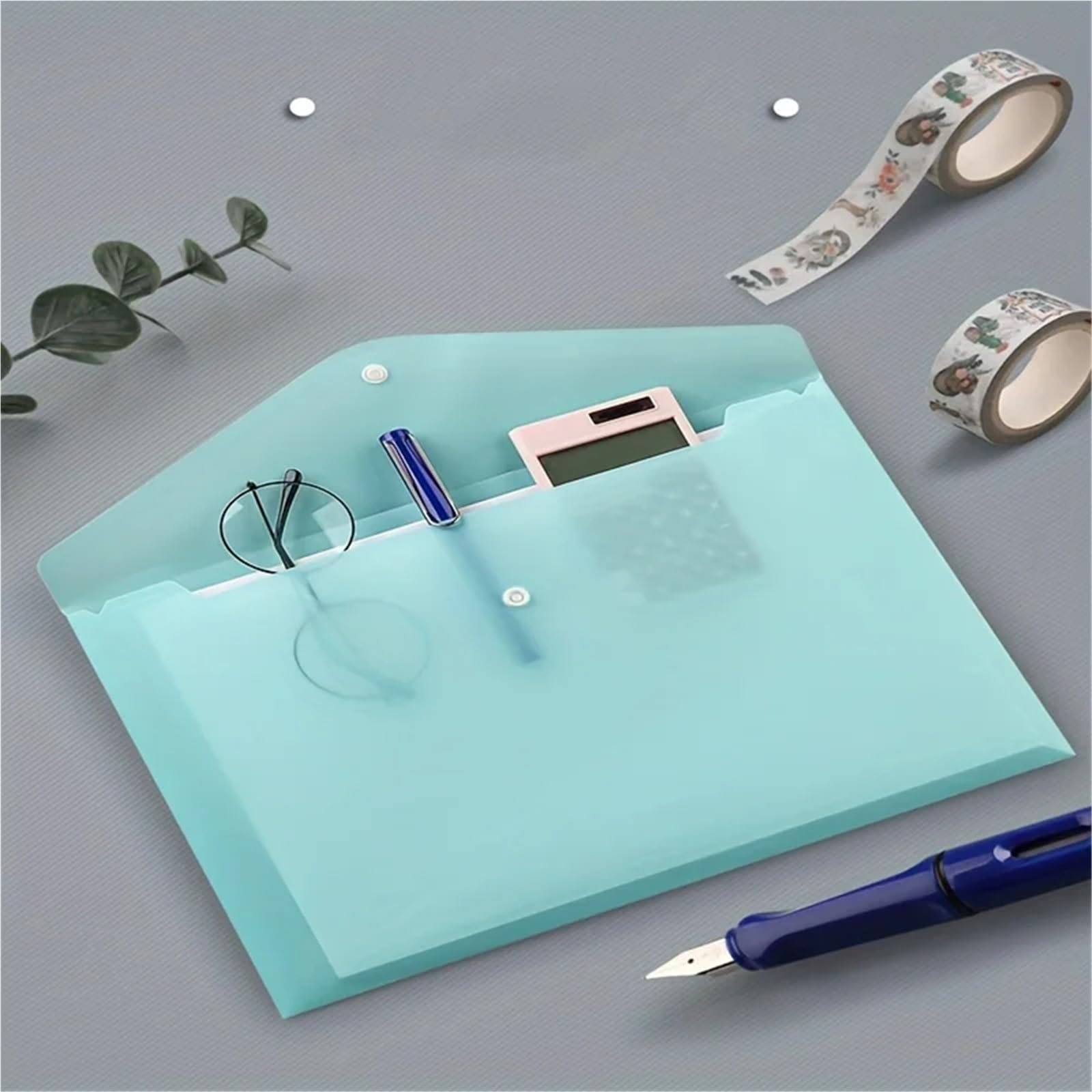 Przezroczyste teczki z tworzywa sztucznego, 30pcs A4 Multicolor PP Plastic File Folders Document Storage Bags