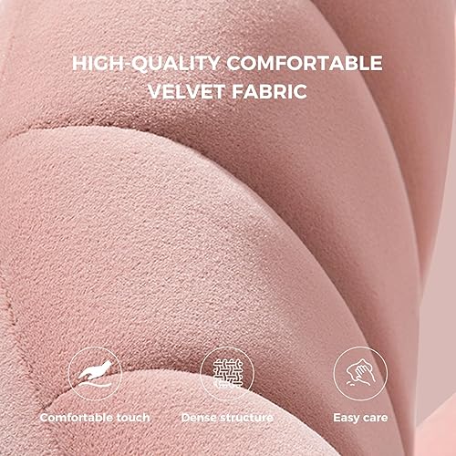 Miniatura 44 de TINA'S HOME Sillas modernas para sala de estar, comedor, pequeña silla decorativa de terciopelo con patas de metal dorado, bonita silla lateral