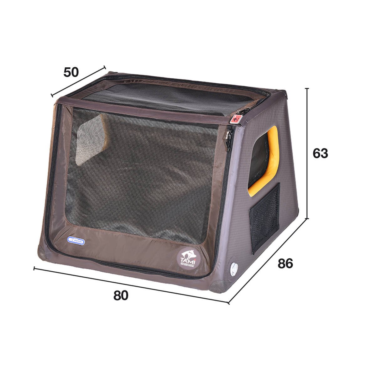 TAMI - Aufblasbares Hundebox M - Dog Box Hundetransportbox Hund Autotransportbox Transportbox Falbare Hundekäfig