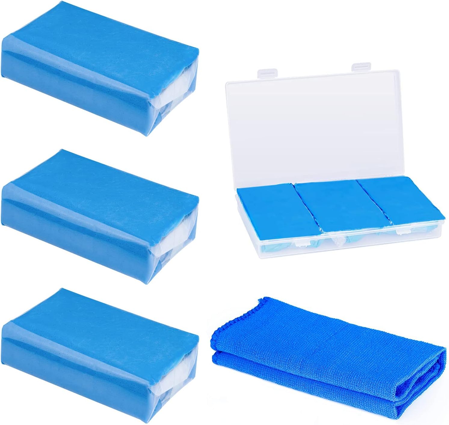 AGT Reinigungsknete 4er-Set - Zitronenduft, Für Tastaturen & Empfindliche Oberflächen