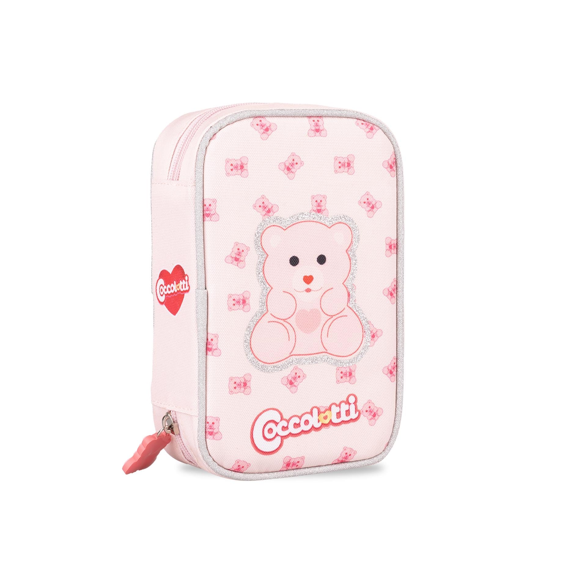 Colourbook Astuccio Completo Coccolotti Rosa 30 Pezzi Con Pennarelli E Matite Colorate Per Scuola Elementare
