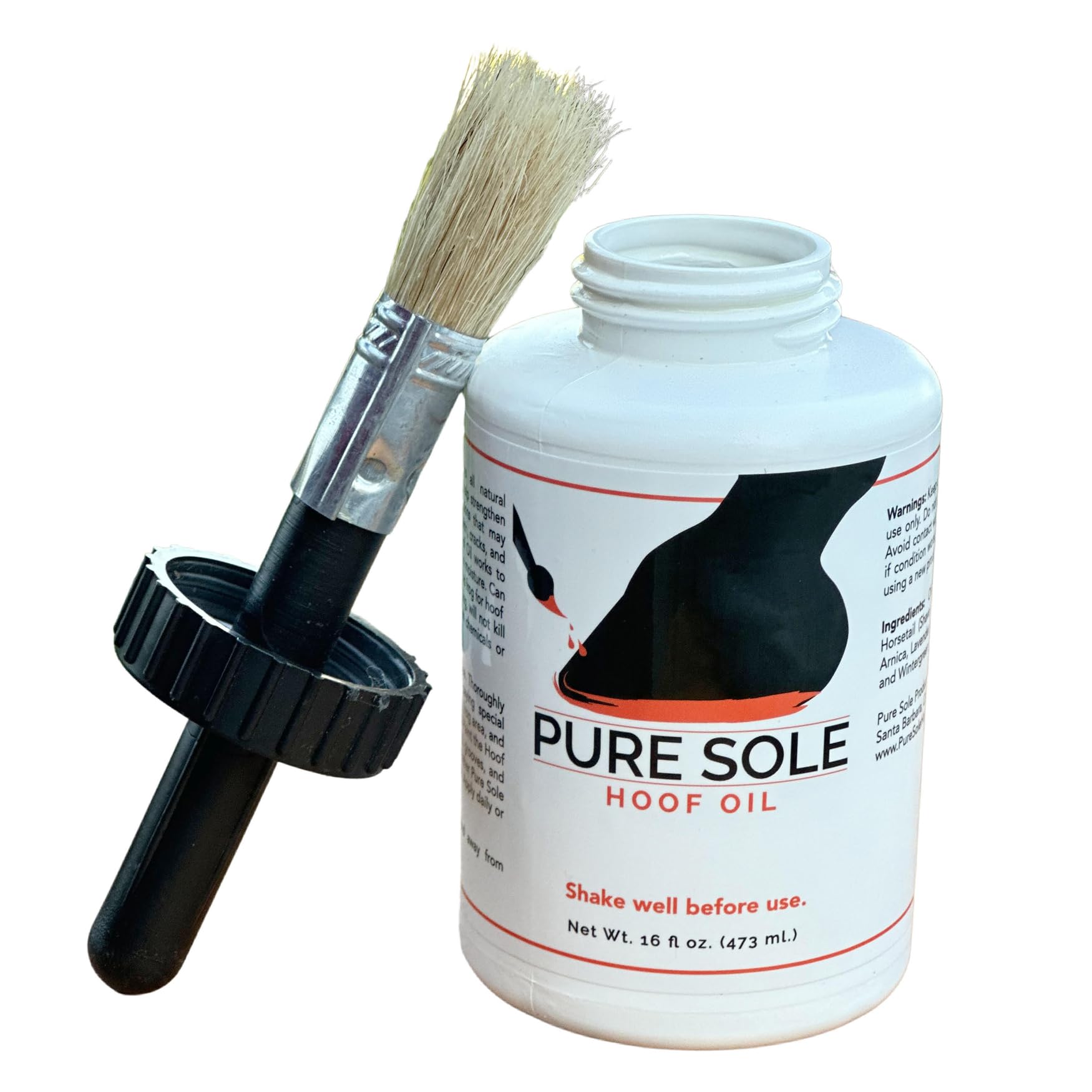 Pure Sole Hoof Oil - All Natural Hoof Conditioner for Horses with Hoof Oil Brush Applicator - Strengthens, Moisturizes and Treats Hoof Problems - 16 fl oz. - image 5