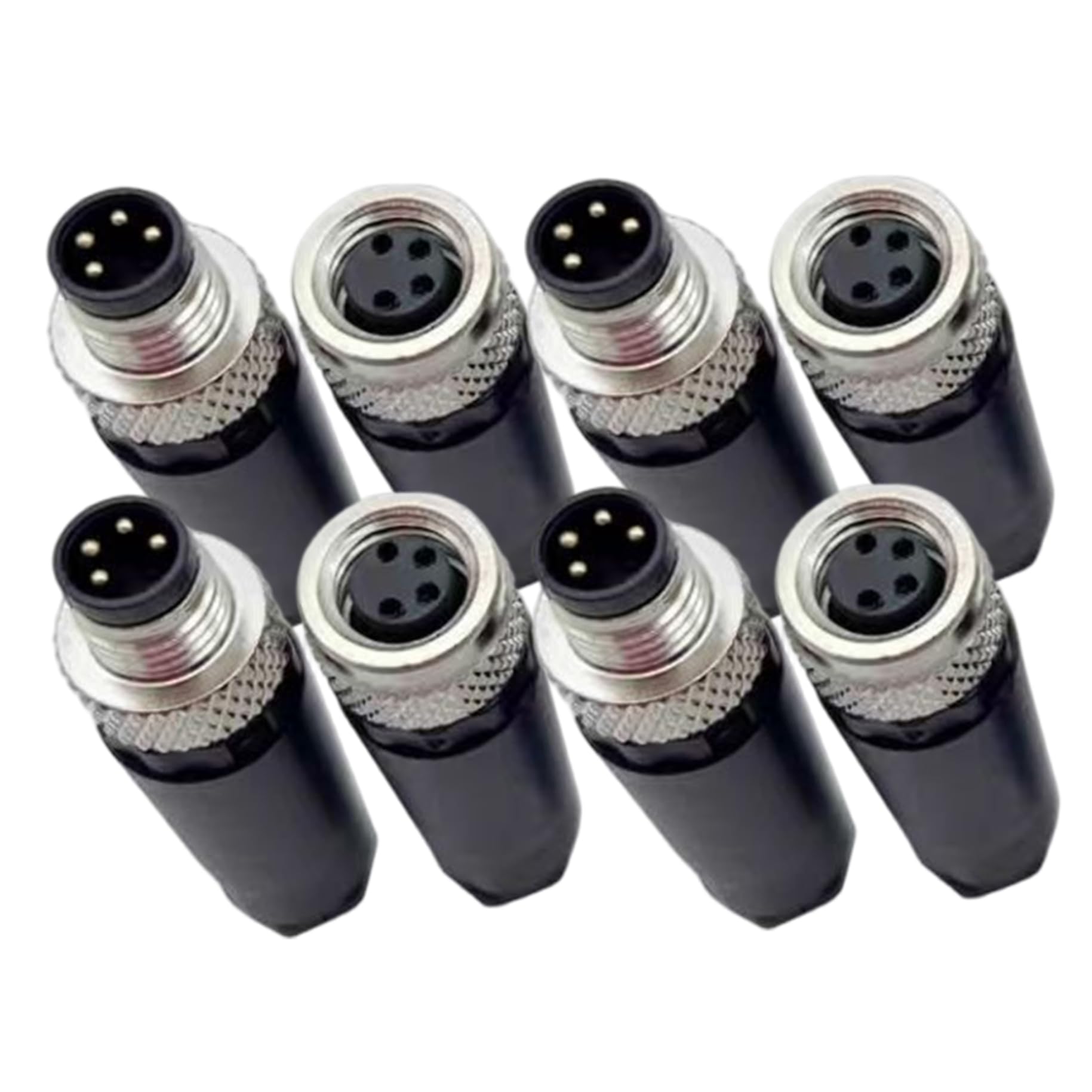 Conectores M8 de 4 pines con desconexión rápida que solucionan fallos por humedad en 12V 7