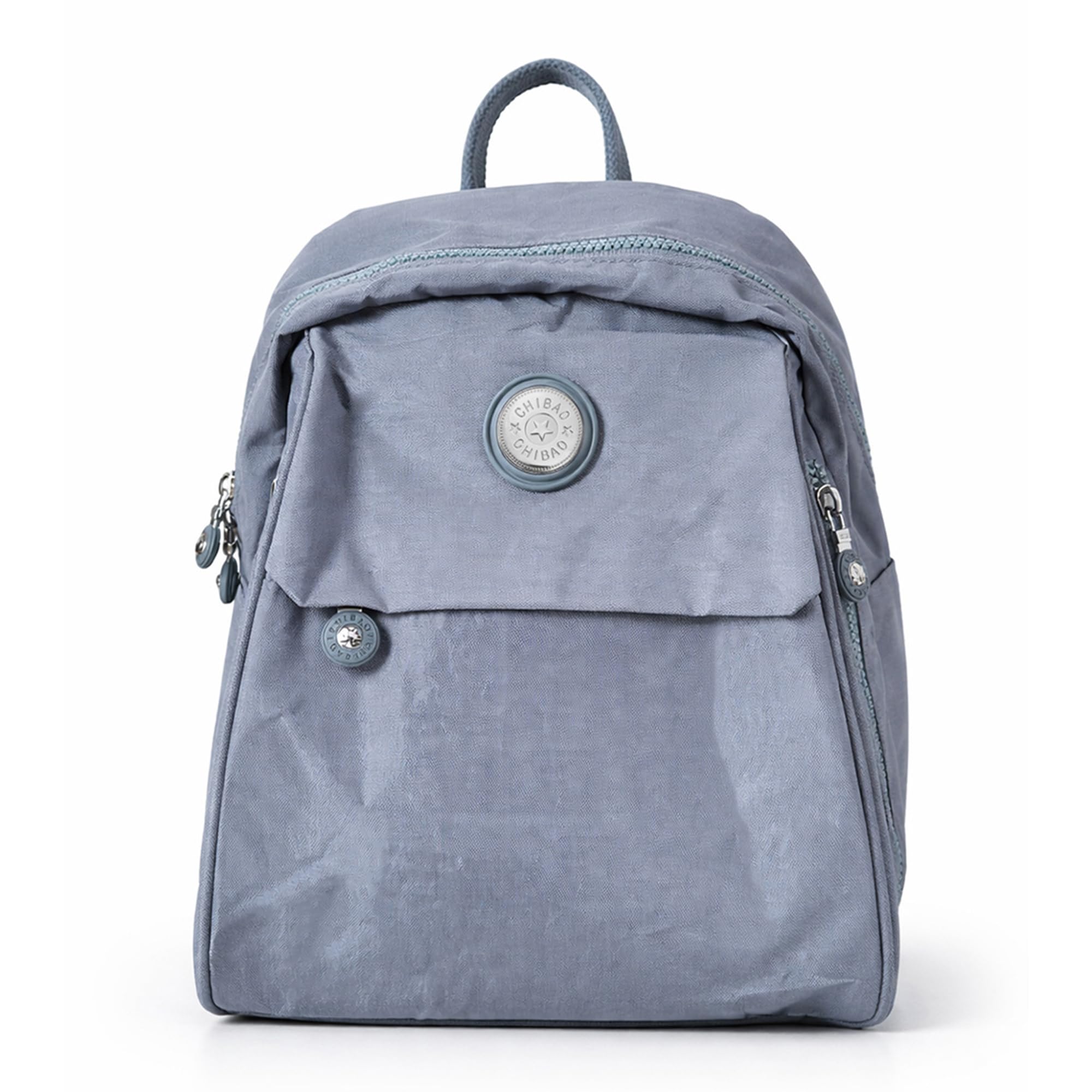 Polyester Unisex Traveller Backpack | Small Compact Travel & Daily Use Bag for Men & Women | Lightweight Backpack with Multiple Zipper Pockets & Adjustable Straps Black-image-16