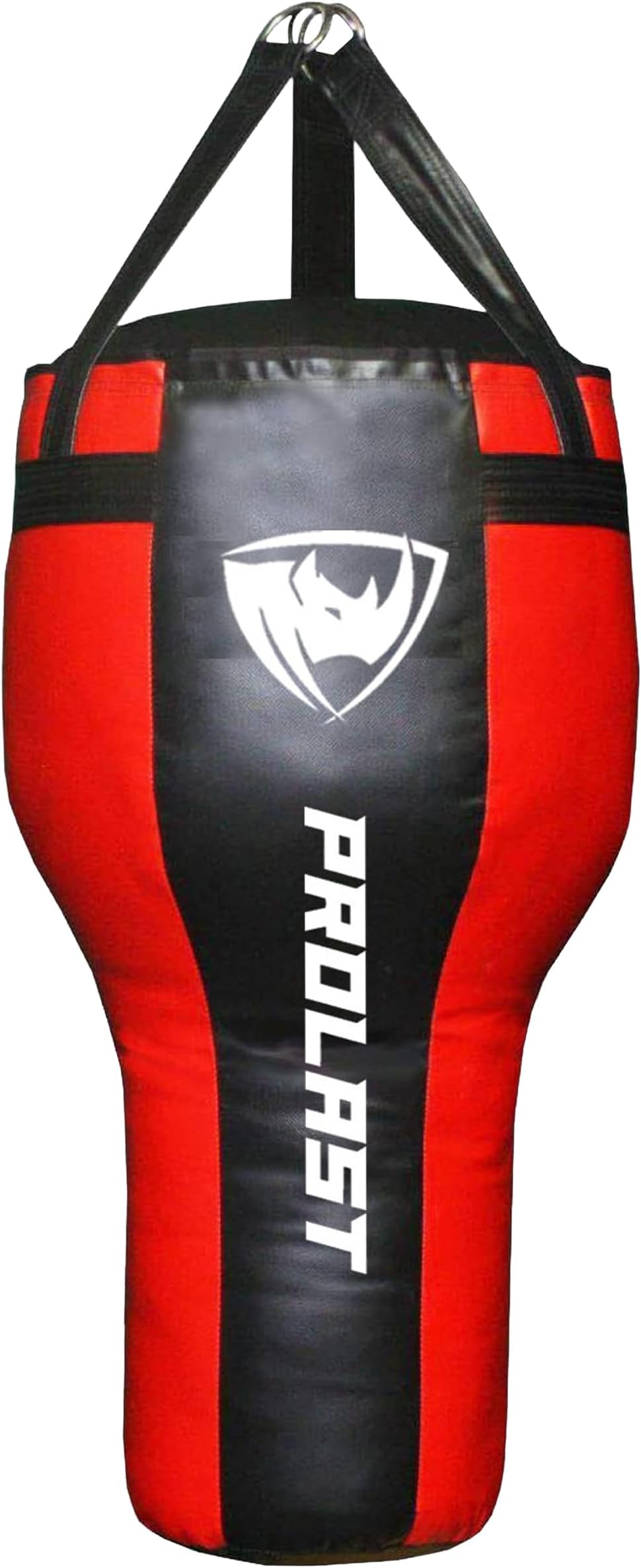 Angle Heavy Punching Bag for Adults, Hook and Uppercut, Boxing, MMA, Martial Arts, Muay Thai, 65 lbs, Rhino Logo