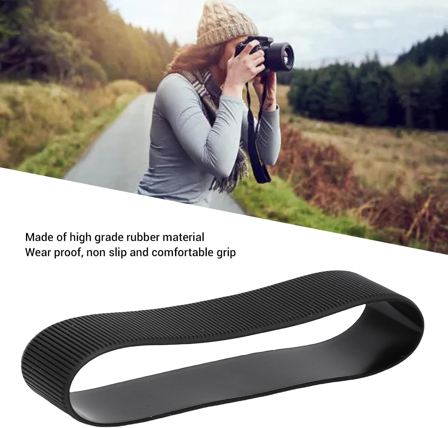Yunseity Lens Focus Zoom Grip Rubber Replacement Part Fit for XF 18-135mm f /3.5-5.6 R LM OIS WR Lens with High Elasticity Wear Proof Non Slip