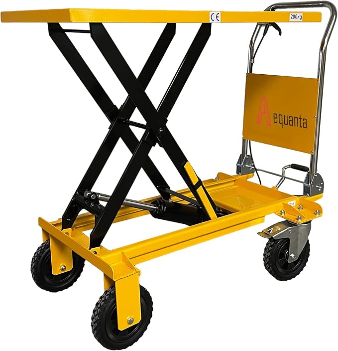 Aequanta Single Scissor Hydraulic Outdoor Lift Table/Cart