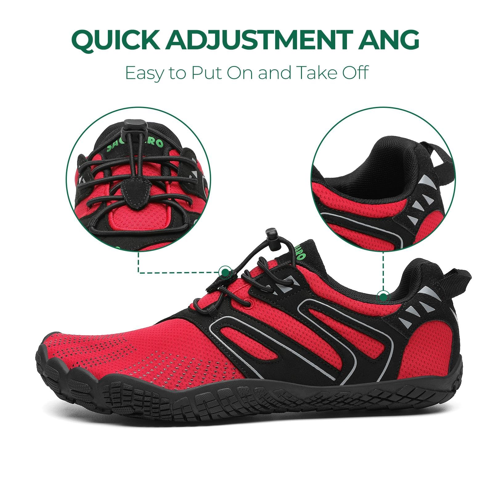 SAGUARO Scarpe Barefoot Shoes Minimaliste Scarpe da Trail Running Uomo Donna Gr.36-48