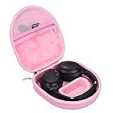 Tourmate Hard Travel Case for Skullcandy Crusher Evo Over-Ear Headphones/HROEENOI JZ02/Anker Soundcore Life Q20 Noise Cancelling Headphones (Box for Sale) (All Pink)