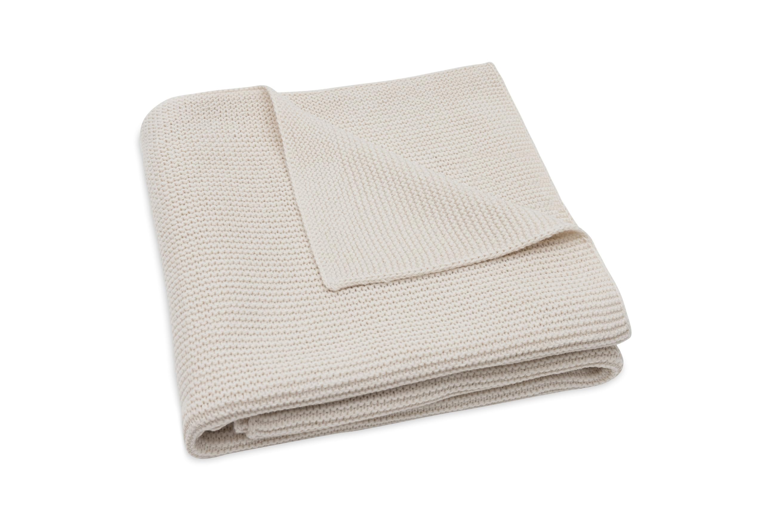 Jollein Baby Blanket Basic Knit - Oatmeal - 75x100cm - Cotton - for Baby Cradle - 0.5 TOG - Oeko-TEX Certified - Image 4