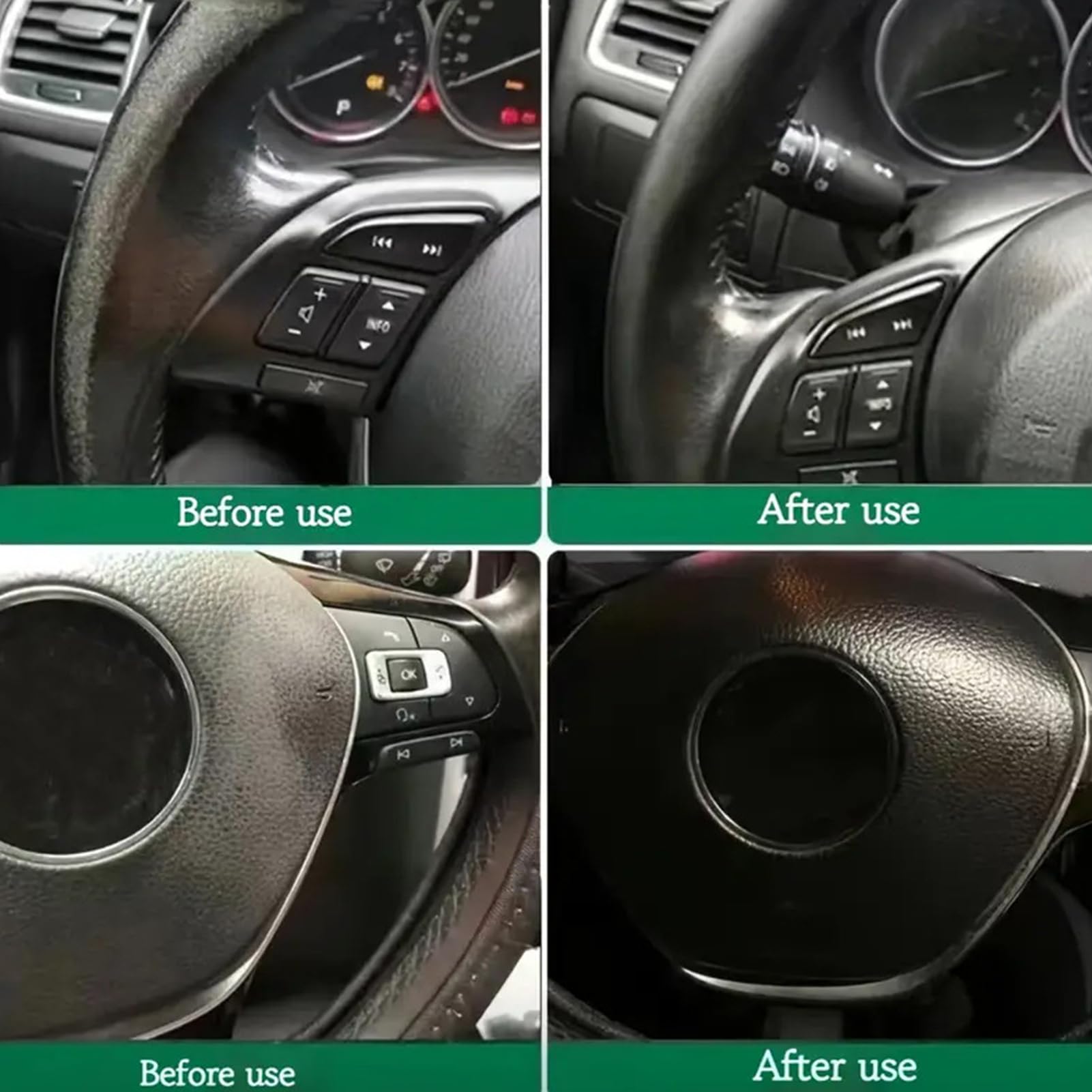 Ripristinatore del Volante - Pasta per la Manutenzione e Il Restauro degli Autoveicoli | Riparazione dei per Il Volante in Pelle | per Finiture Sedile Console Centrale Porta