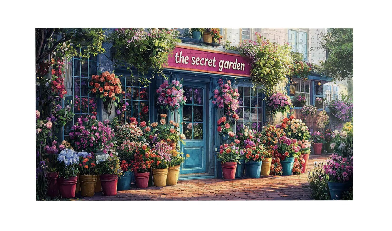 Puzzle de Madera para Adultos 1312 Piezas - Floristería, Obra de Arte de Juego de Rompecabezas para Adultos, Puzzle de Impresión de Alta Definición Multicolor, Pasatiempo Creativo Regalo b-410