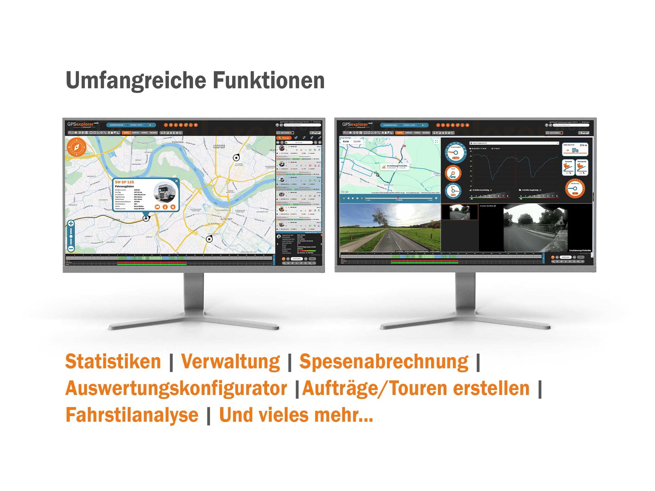 OBD: GPS Telematik-Tracker inkl. 1 Jahr Lizenz, sofort einsatzbereit! Für Ortung + Objekterkennung + Telemetriedaten + elektronisches Fahrtenbuch mit Fahrer App + Fuhrparkmanagement Software