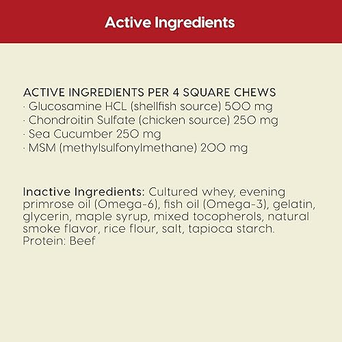 Miniatura 5 de Ark Naturals Joint Rescue - Masticable para perros, sabor a carne, suplemento para articulaciones con glucosamina y condroitina, 1 paquete