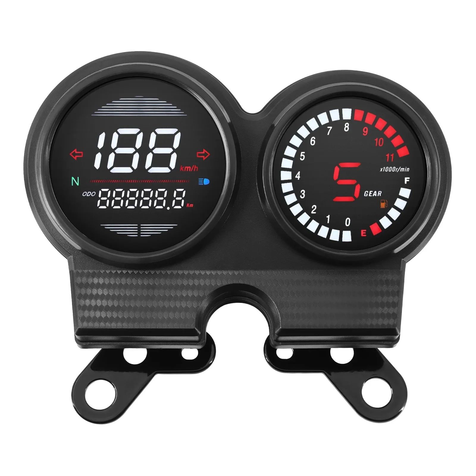 Tachymètre moto RPM pour CB125 et CB125SF avec indicateur de vitesse et carburant 12V - 3