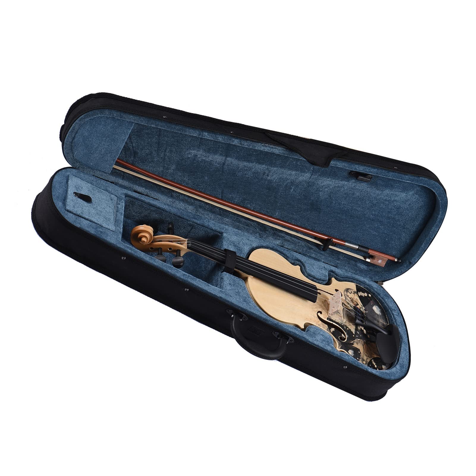 Violini per Studenti 4/4 Violino Acustico Topboard In Tiglio Topboard Side Back Board Scroll In Acero Con Custodia Per Il Trasporto Arco Per Studenti Professionale Violino