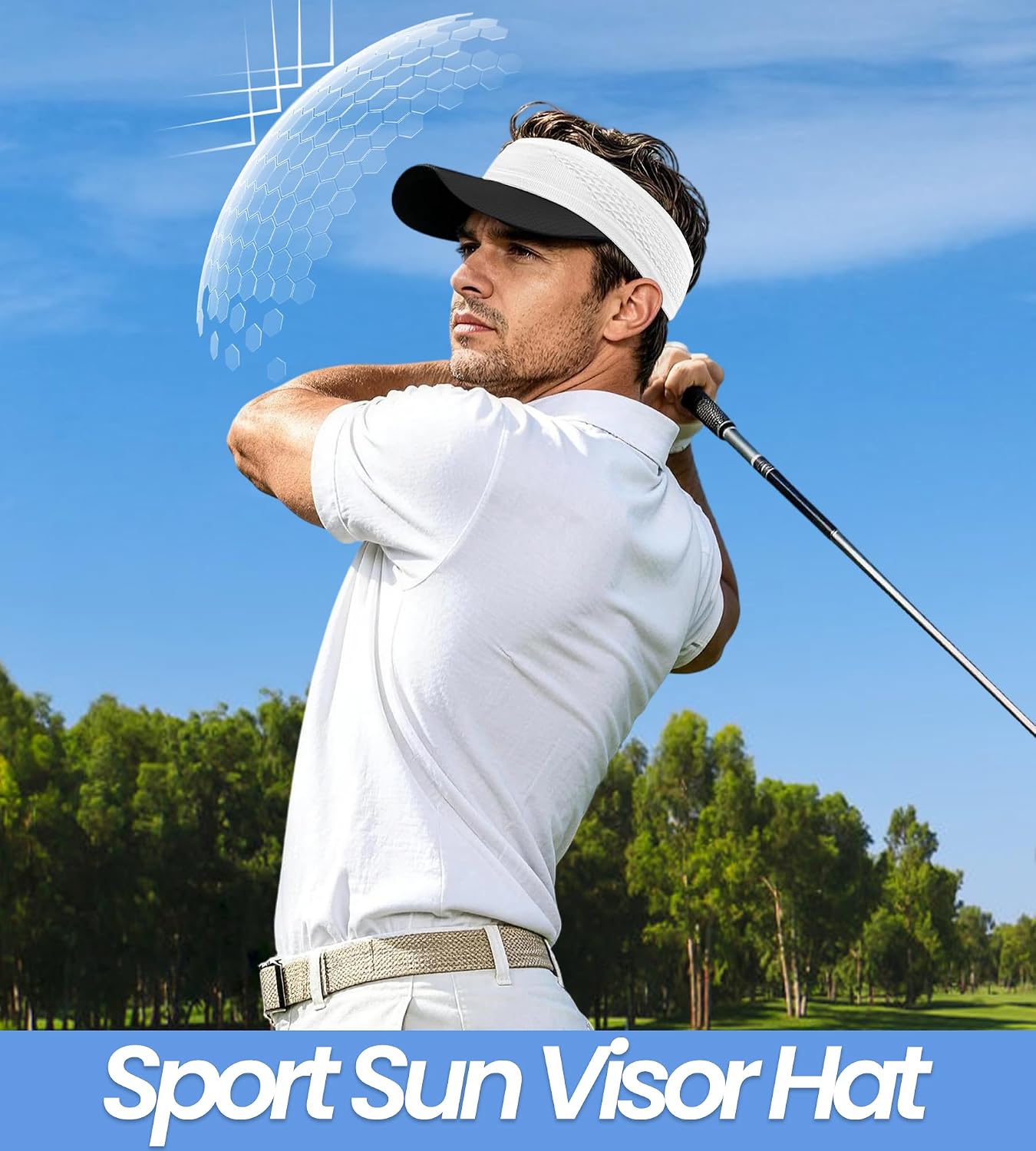 Ultra-Thin Brim Marathon Dry Quickly Lightweight Fashion Visor Hat with Breathable Mesh for Women Men