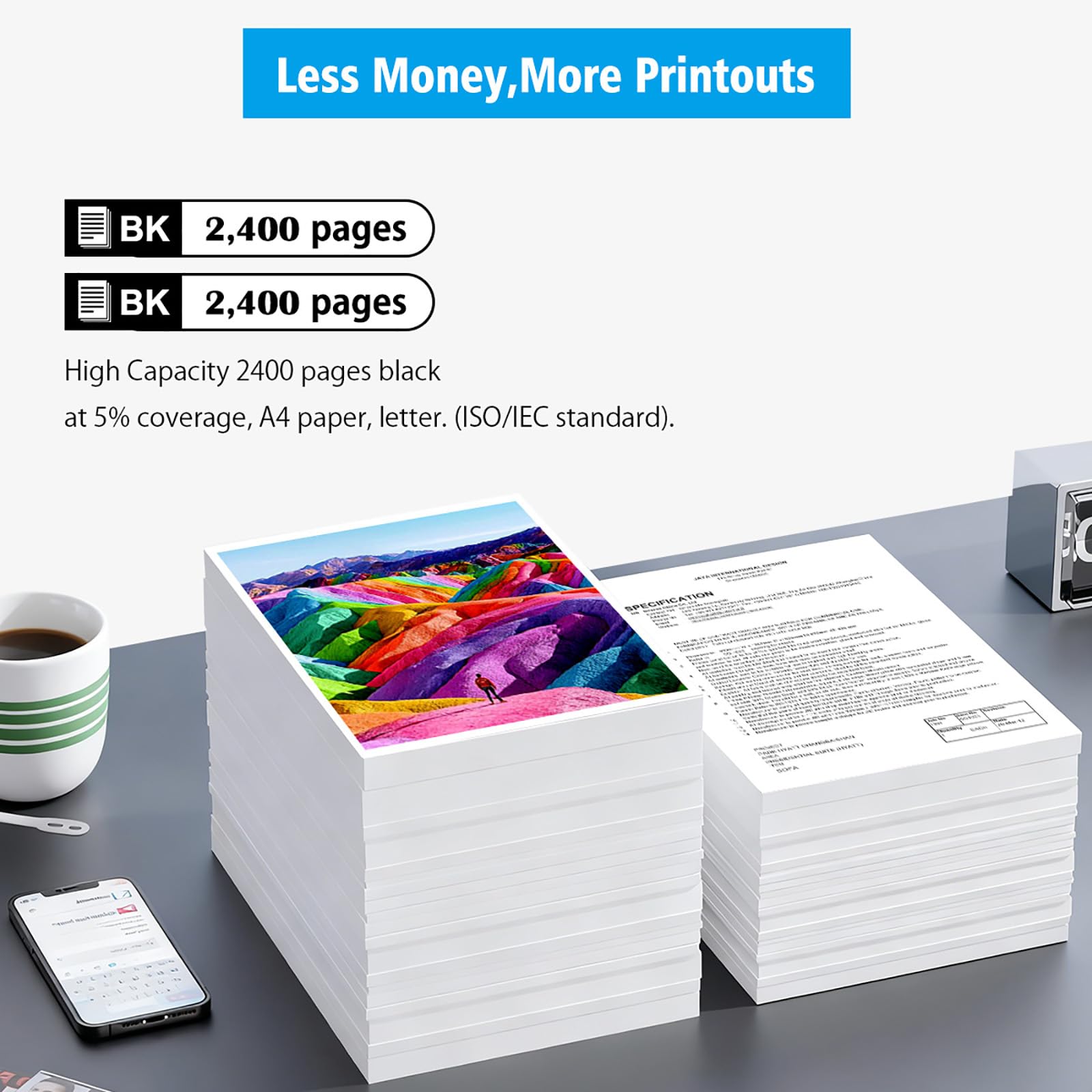 135X W1350X ( 135A W1350A ) Cartouches de Toner Compatibles [avec Puce] Haute Capacité 2400 Pages Noir pour Imprimantes M209 M209d M209dw M207dw M234d M234dw M234sdw M234sdn M235sdw (2 Pack)