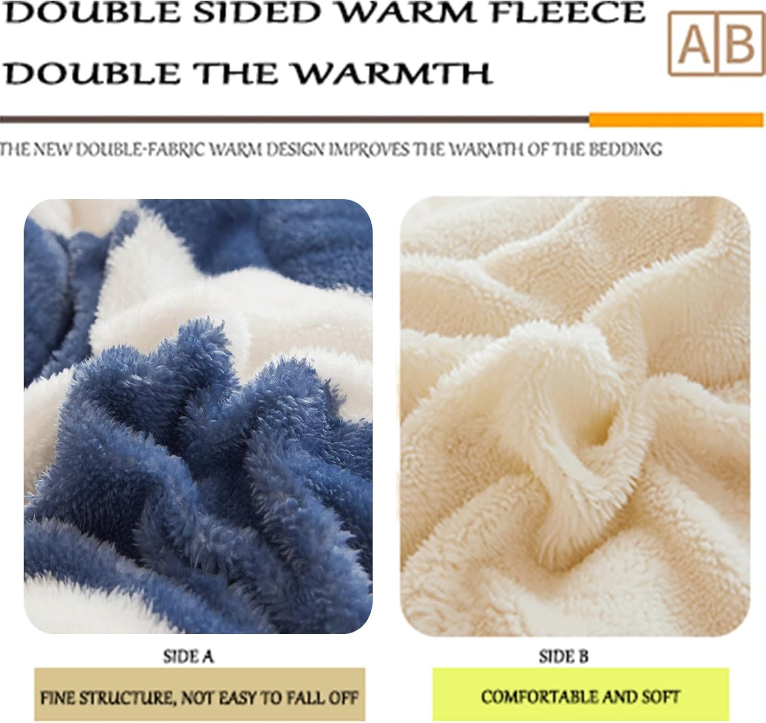 Breathable Warm Bed Comforter, Warm Thickened Comforter Core, Double Sided Fluffy Milk Fleece Quilt Blanket, Comfortable Warm Comforter Core for Bed Couch Sofa(D,150x200cm/2.5kg)