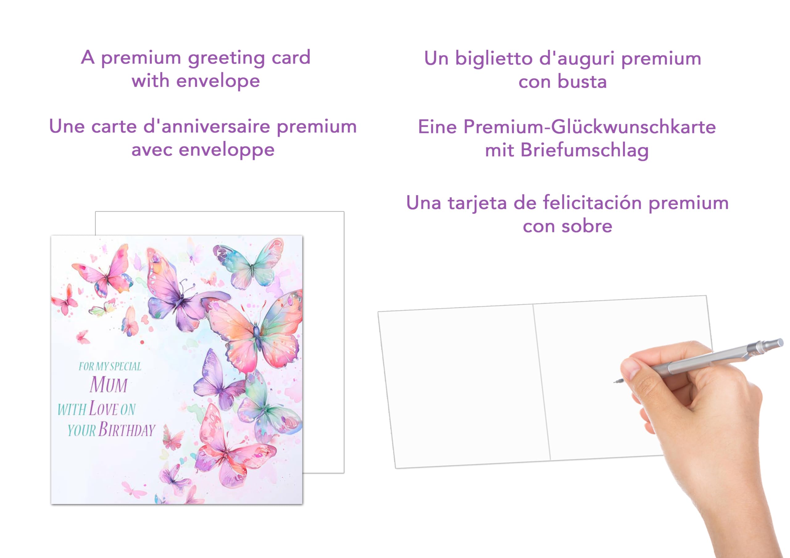 Edition Seidel Carte De Vu0153ux Pour Communion Avec Enveloppe - Carte De Vu0153ux Avec Inscription En Allemand - Motif Pierre - Poisson - Sable - Pour Garçon Et Fille - KO289 SW024