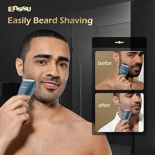 Miniatura 2 de Cortadora de pelo impermeable, para hombres, kit de corte de pelo inalámbrico para cabeza, recortadora de pelo recargable para niños, hombres, niños
