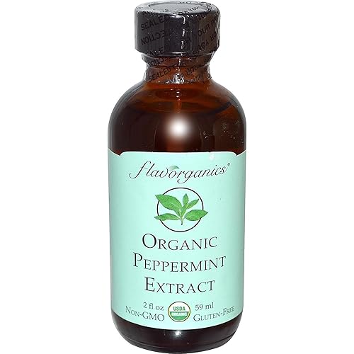 FLAVORGANICS Extracto de menta puro orgánico, 2 FZ