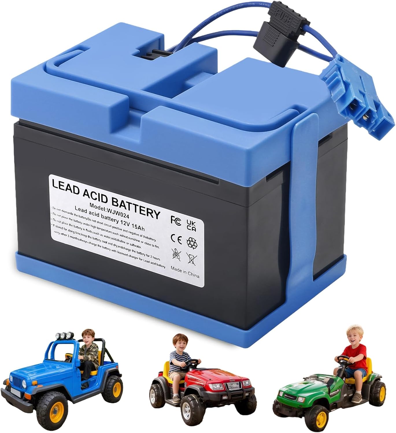 12 Volt Battery for Peg Perego for John-Deere Gator XUV for Polaris for Taurus Utility Truck for Polaris RZR 900 for Slingshot for Gaucho Rock'in Kids Ride On UTV Toys TB4 (12V 12Ah (Lead-Acid))