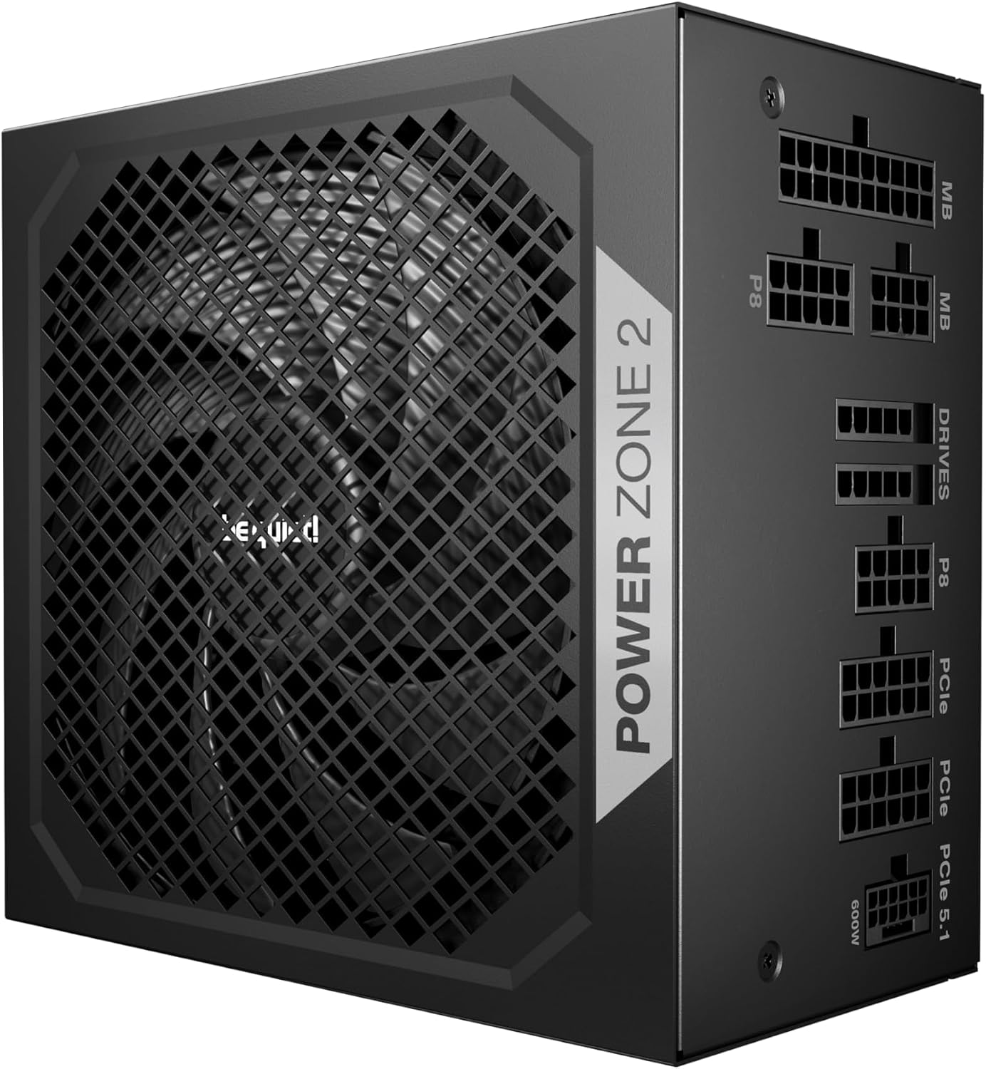 Power Zone 2 1000W, ATX 3.1, PCIe 5.1, 80+ Platinum Power Supply | Zero RPM Low-Noise PSU, Pure Wings 3 140mm Fan, 90° 12V-2x6 Connector, Cybenetics Platinum, 10-Year Warranty
