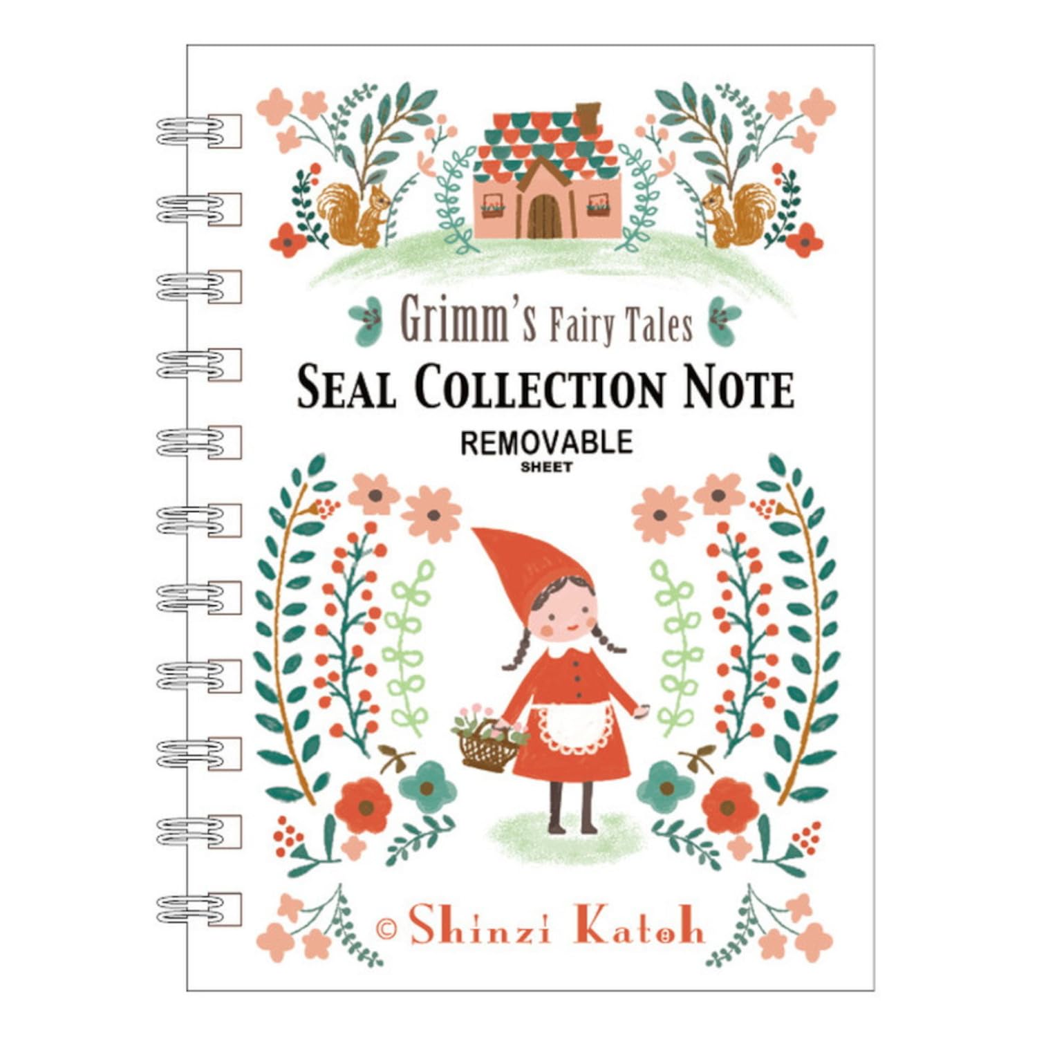 Amazon | シール堂 日本製 シール帳 Shinzi Katoh 赤ずきん A6 40