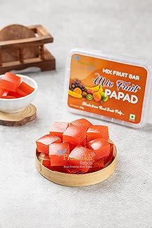 Pramukh Foods Mix Fruit Bar 200 Grams (Mix Fruit Papad)