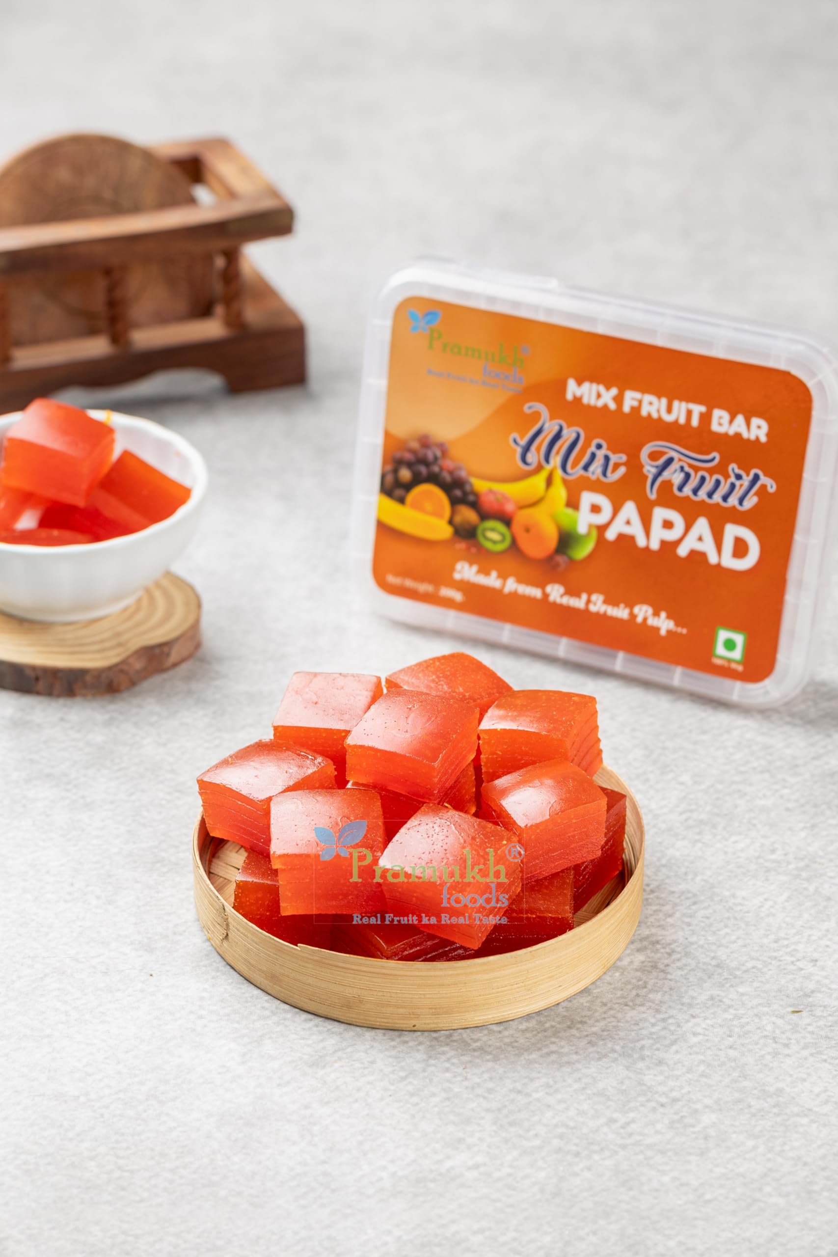 Pramukh Foods Mix Fruit Bar 200 Grams (Mix Fruit Papad)
