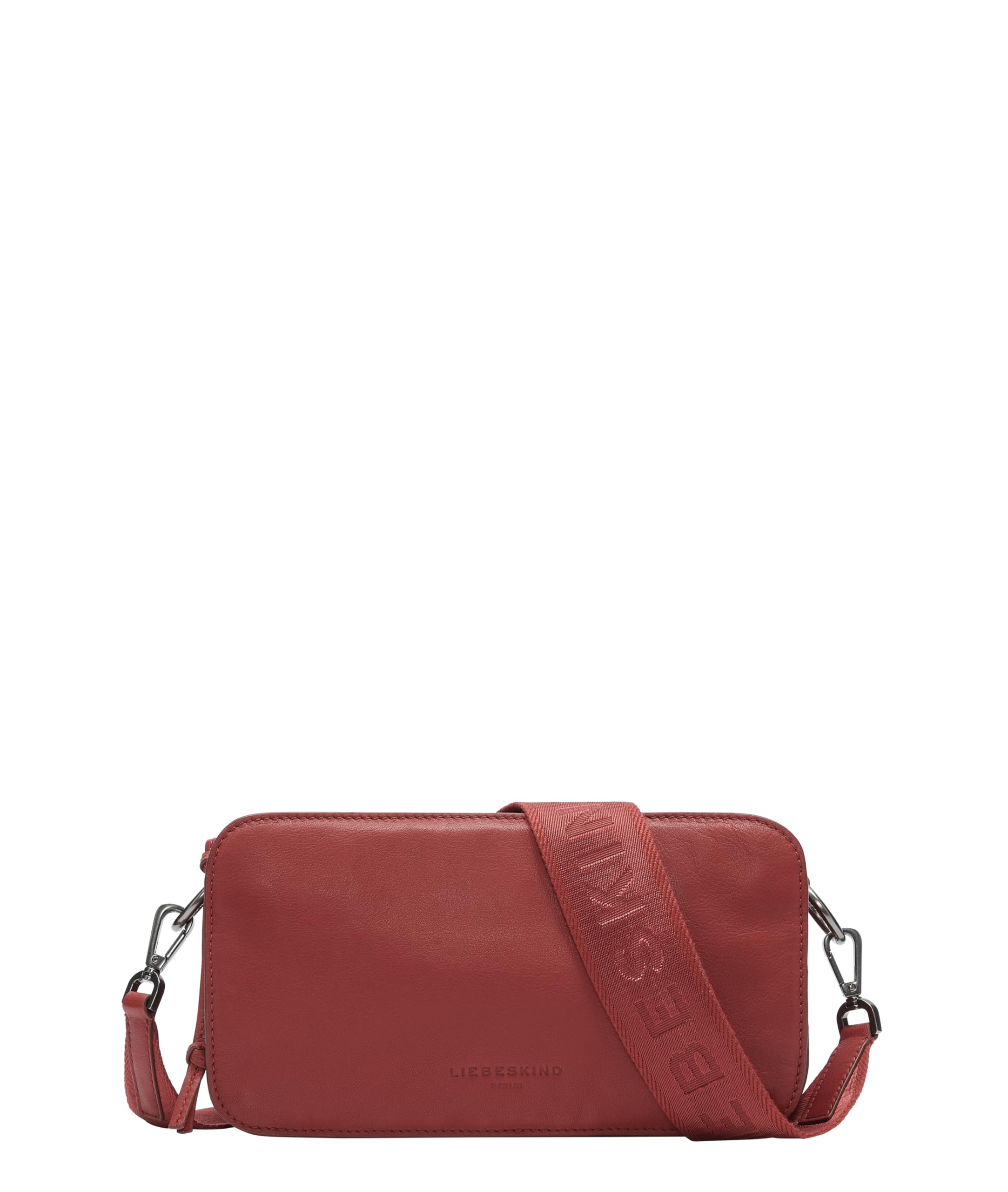 LIEBESKIND BERLIN Leather cross body bag Sheep Natural Clarice Crossbody Bag True Red dark red
